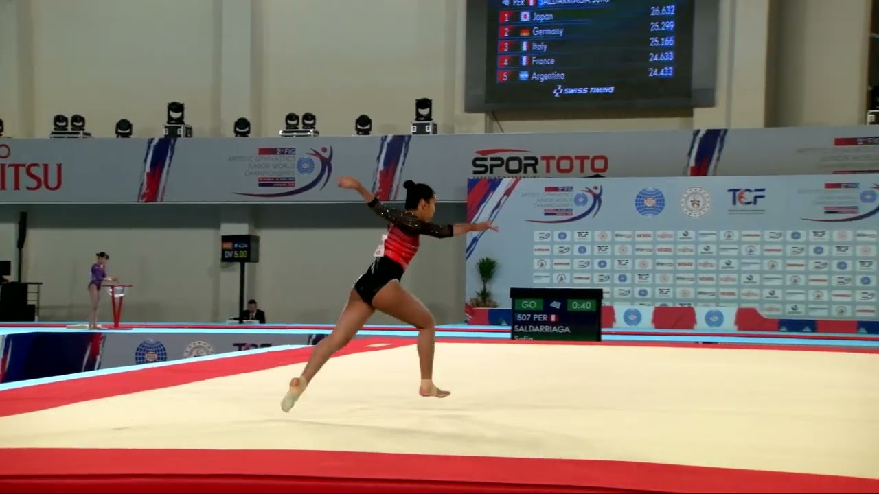 SALDARRIAGA Sofia (PER) - 2023 Artistic Junior Worlds - Qualifications Floor Exercise