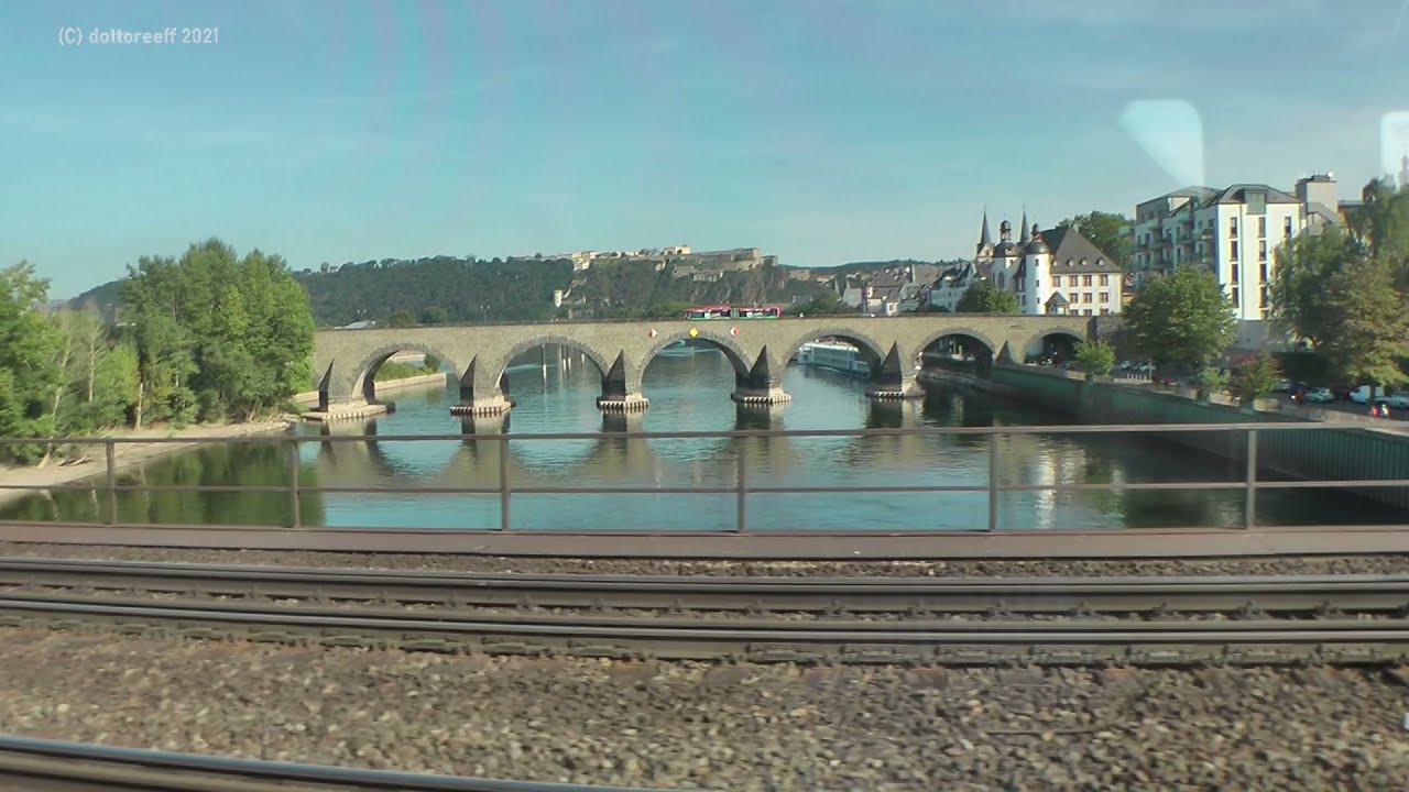 Deutschland von Bahnbrücken - Neuwied + Koblenz