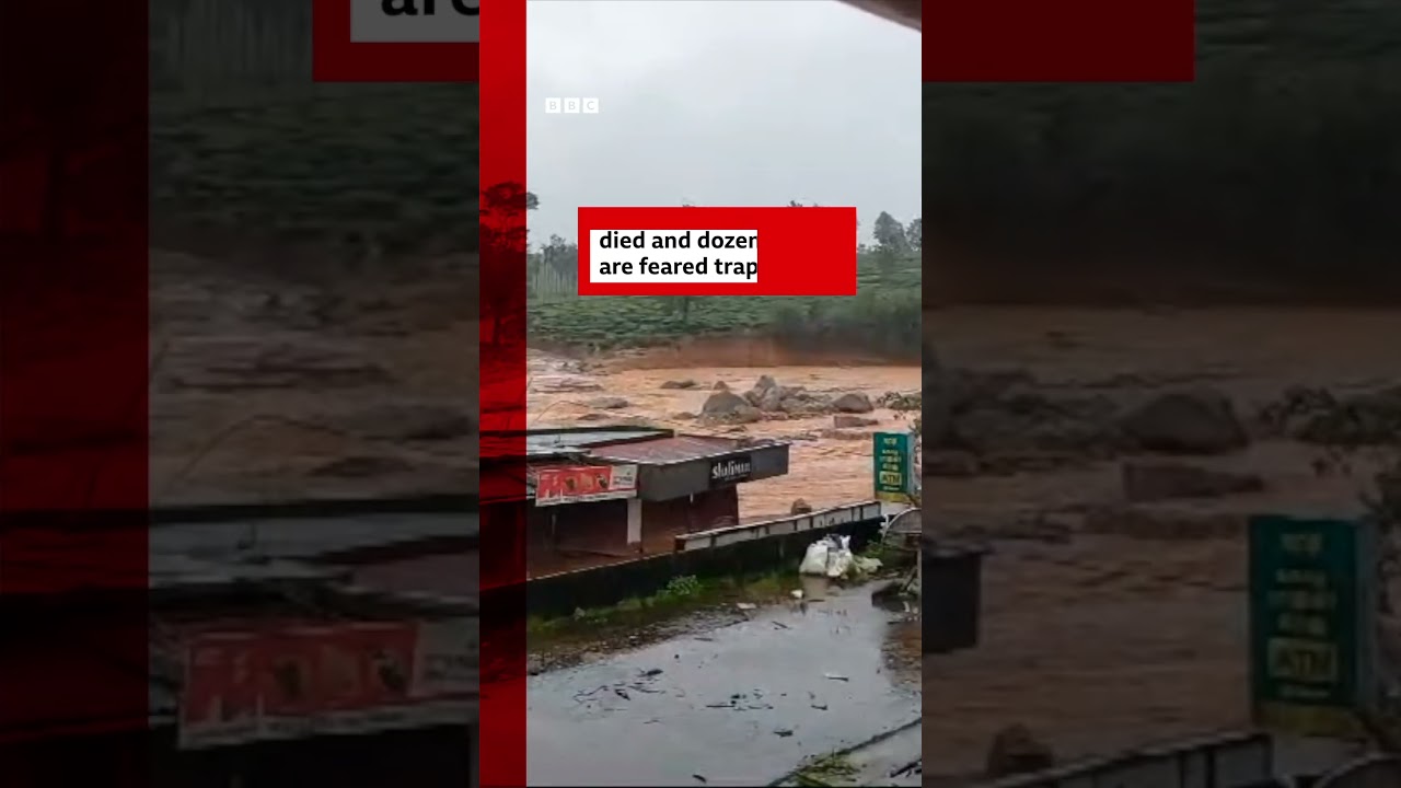 Massive landslides hit Kerala's Wayanad district; Several feared trapped | BBC News India