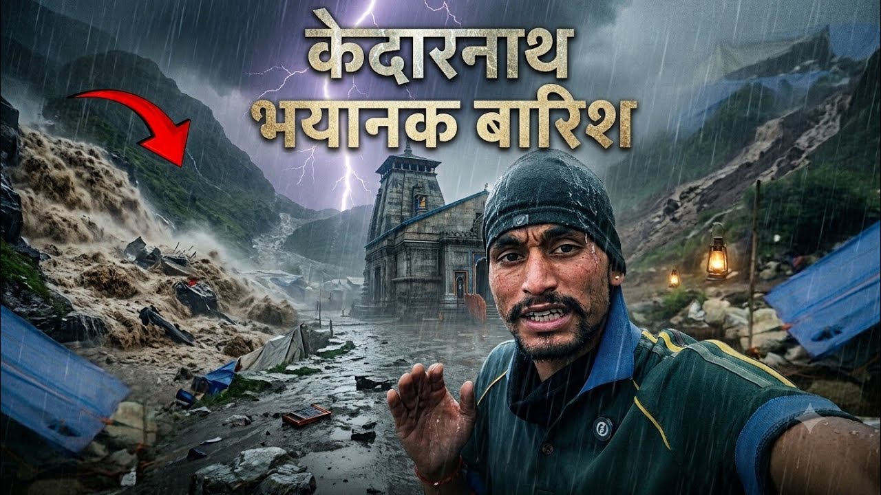 15 July भयंकर बारिश का प्रकोप केदारनाथ😮 Kedarnath Yatra Current Situation Vlogs 2026