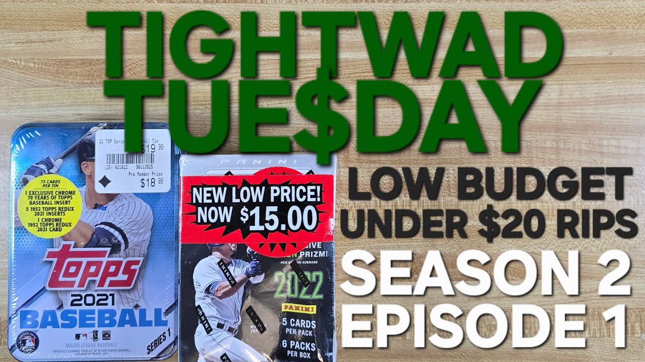 Tightwad Tuesday Season 2 Episode 1! - Low Budget Baseball Rips! True Green Prizm Aaron Judge!