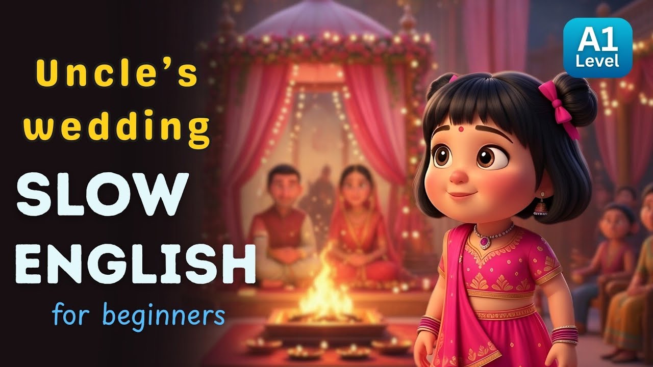 Uncle's Wedding day l English story l English listening practice for beginners 