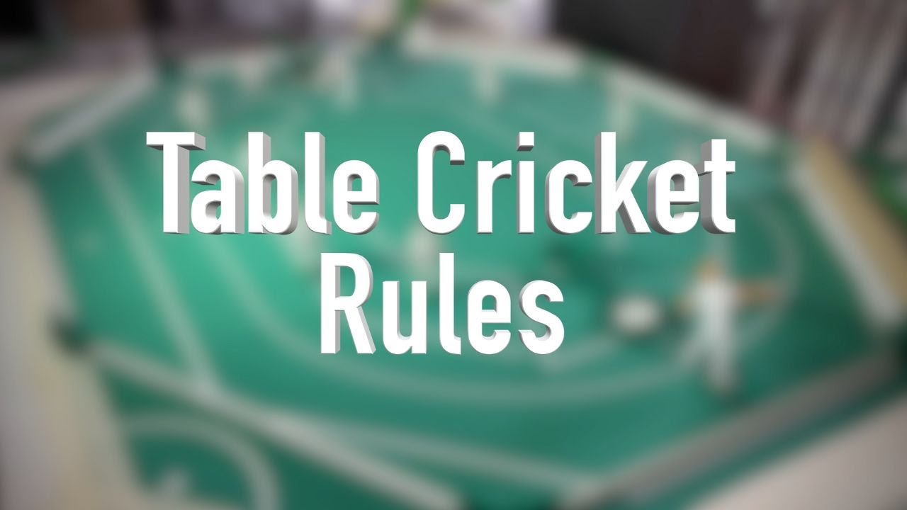 Table Cricket Rules: How To Play This Miniature Table Top Game