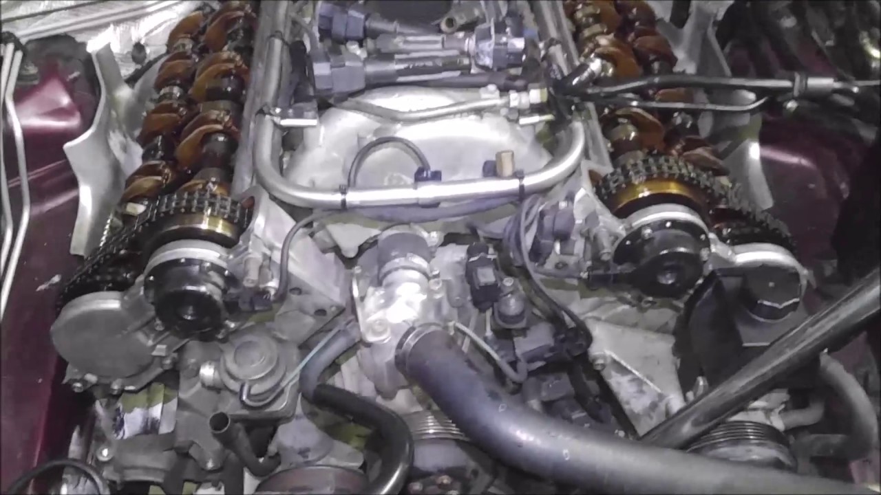 Перескочила цепь ГРМ Mercedes. Двигатель V8 M119, направляющие сломались, перескочила цепь, цепь ...