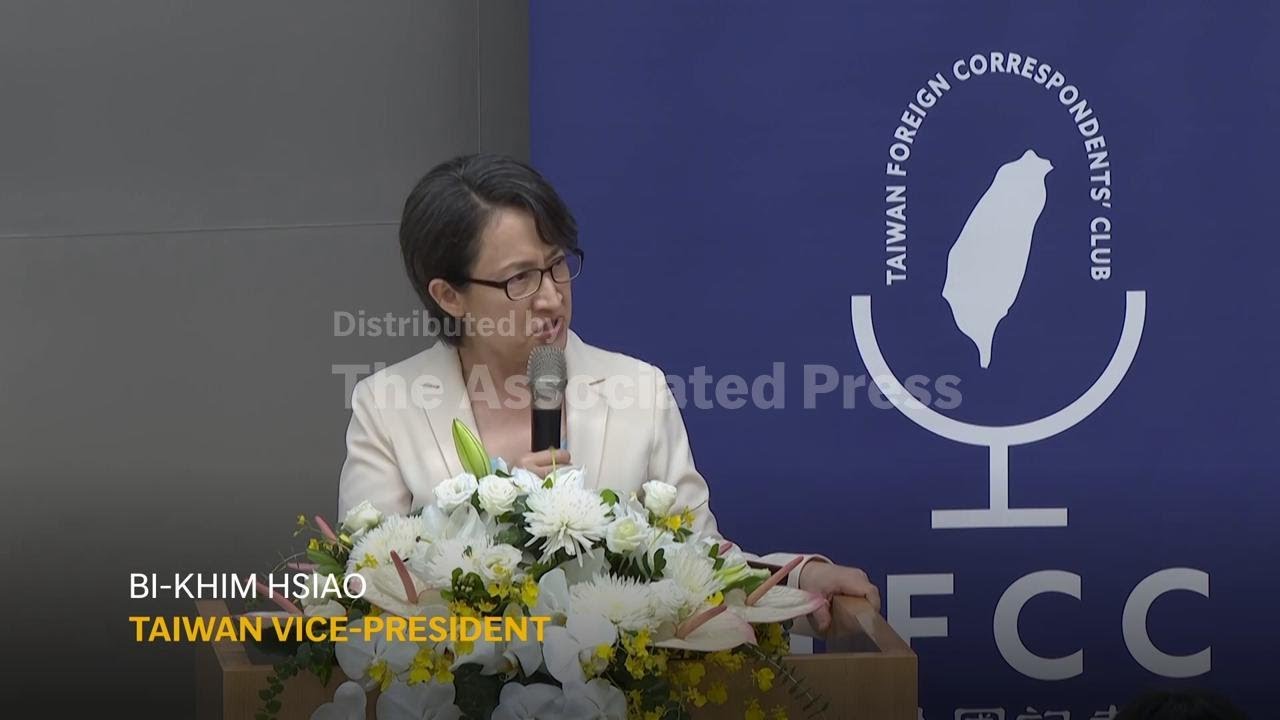 Taiwan will 'not provoke confrontation' with China, Vice President Hsiao tells reporters