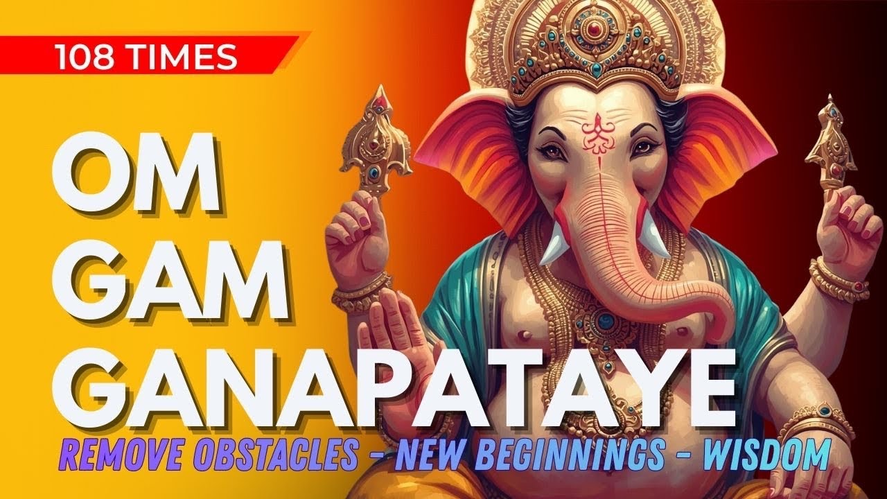 Om Gam Ganapataye Namo Namah | Ganpati Bappa Morya Mantra | 108 Times 
