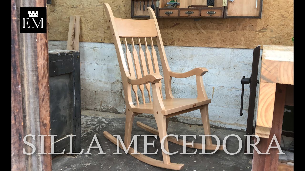 SILLA  MECEDORA HECHA A MANO -FABRICACIÓN COMPLETA