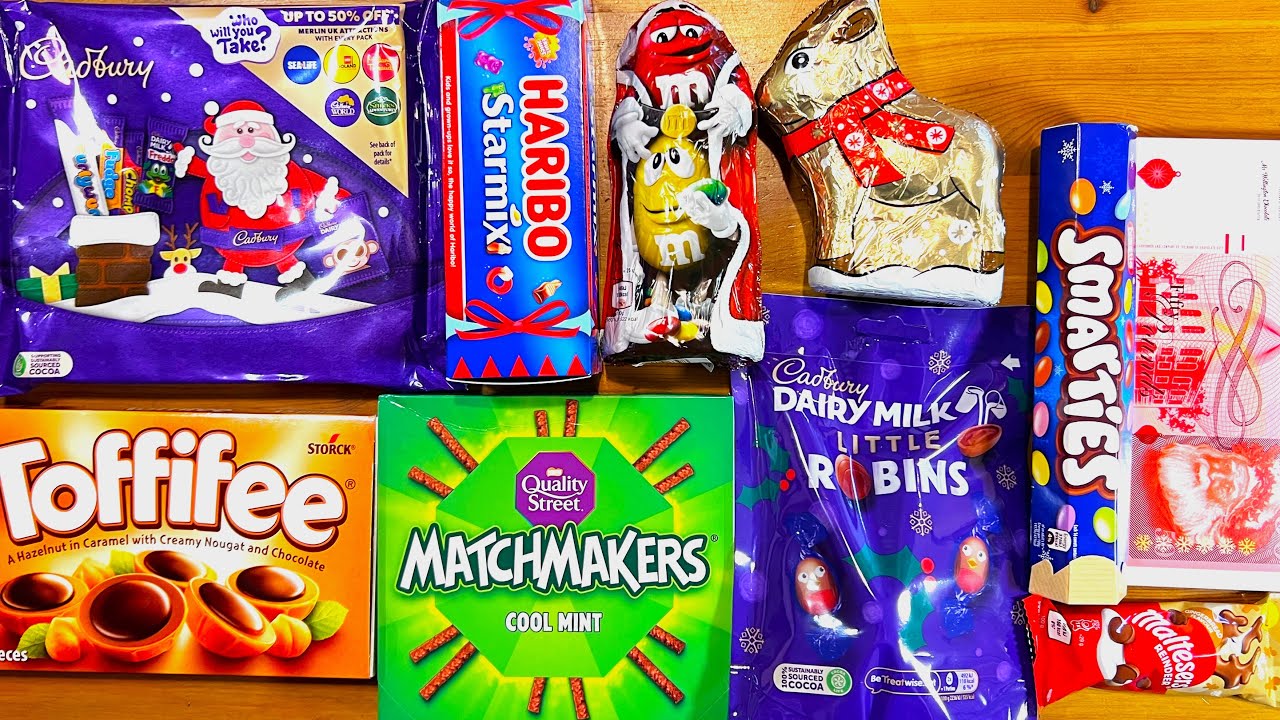 Trying Christmas Chocolates and Candy 🍫| UK Grocery Store Tesco Sweets🎄