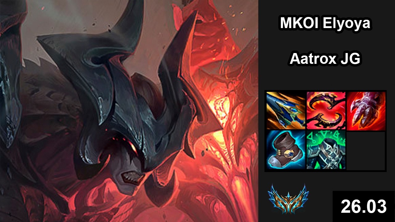 MKOI Elyoya (Aatrox) vs (Sylas) - EUW Challenger - Patch 26.03