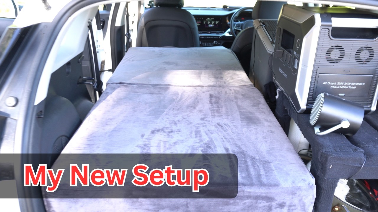 My New Car Camping Setup In My Kia Niro EV