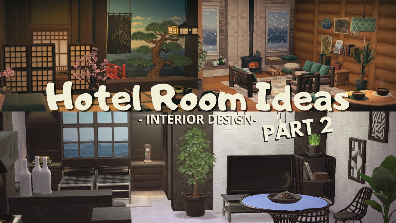 Decorating more HOTEL ROOMS in Animal Crossing New Horizons - Interior Design - ACNH