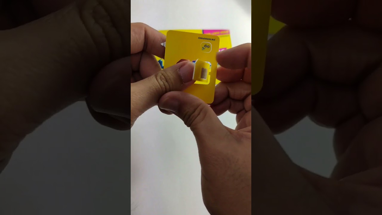 DIGI simcard unboxing 