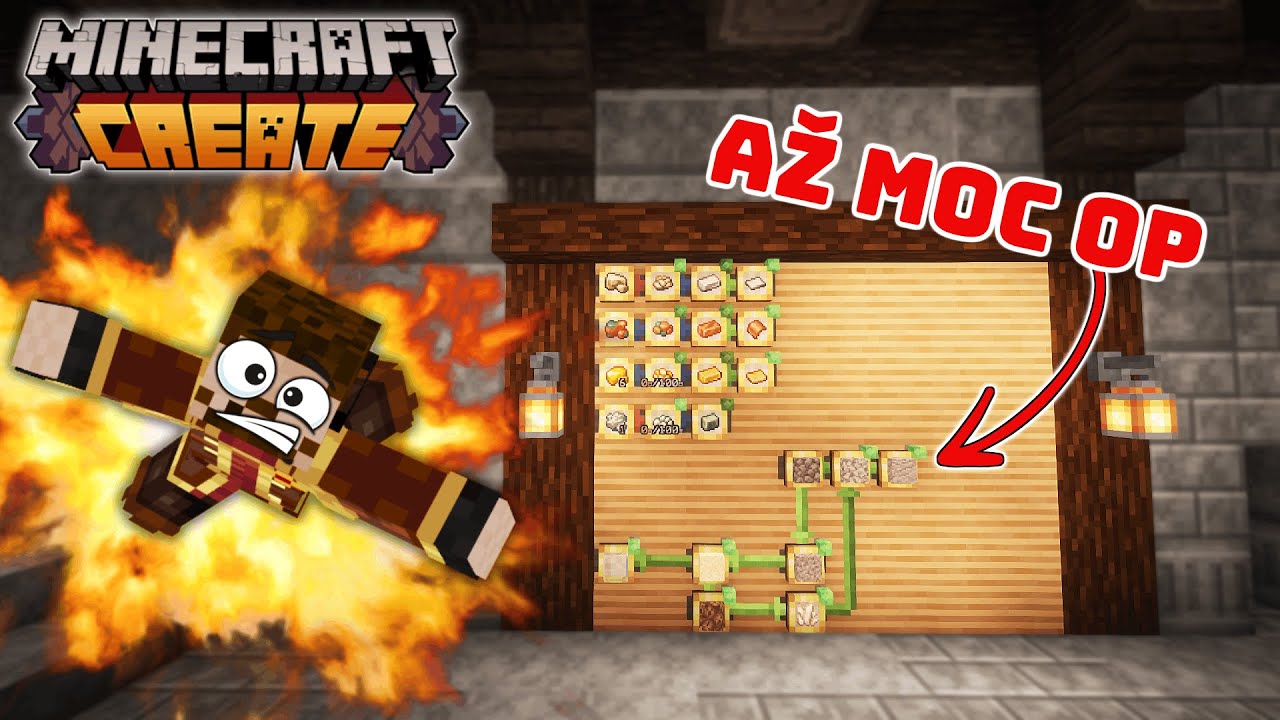Mé Create mod Skladiště je ROZBITÉ... Minecraft Create mod [#6]