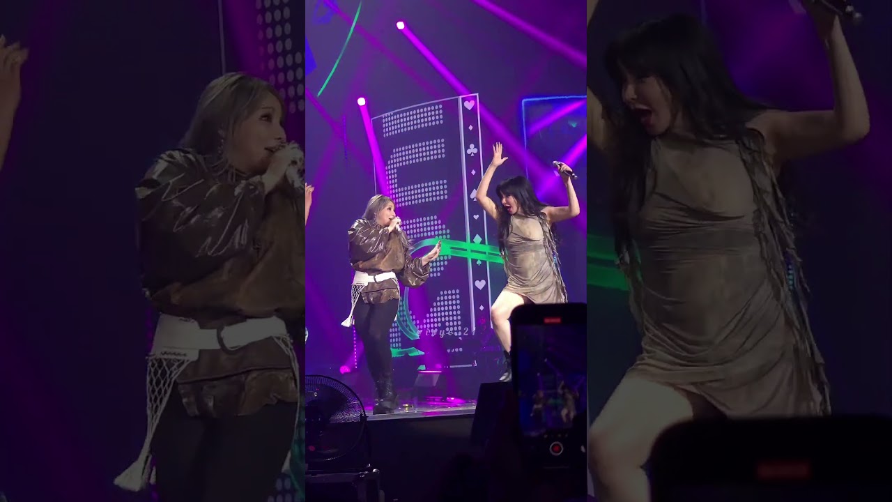 [CUT] ParkBom 2NE1 Almost tumbling action on stage | #veetv #2ne1 #kpop #malaysia