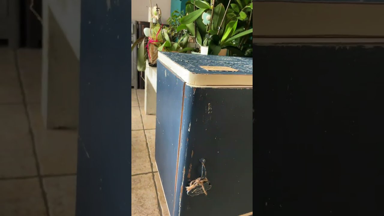 Tutorial: mobile shabby chic blu e avorio 