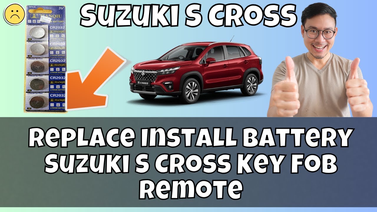 How To Replace Install Battery Suzuki S Cross Key Fob Remote || Suzuki S Cross Key Battery Change