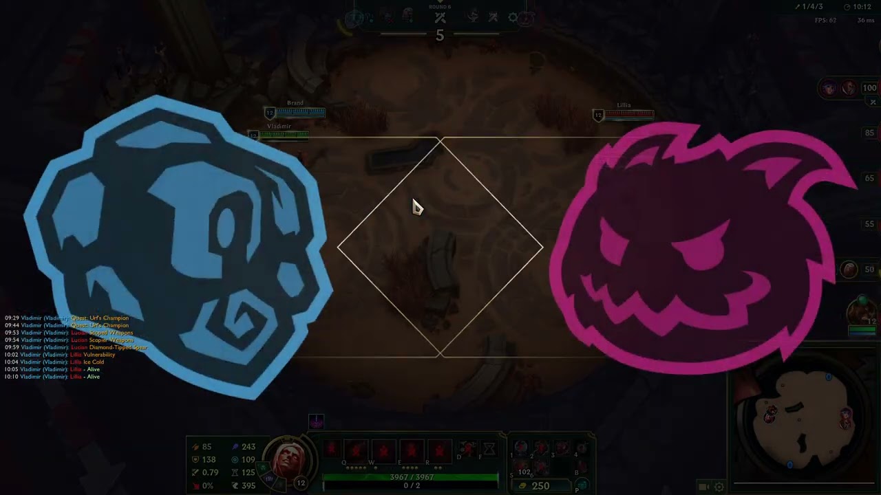 LoL Arena Vladimir+Brand 2nd place