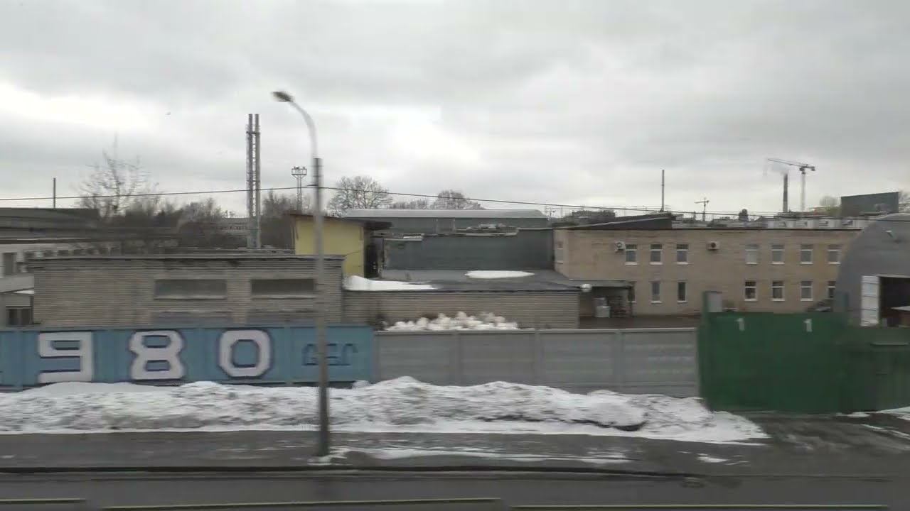 Saint Petersburg to Moscow train view 2018