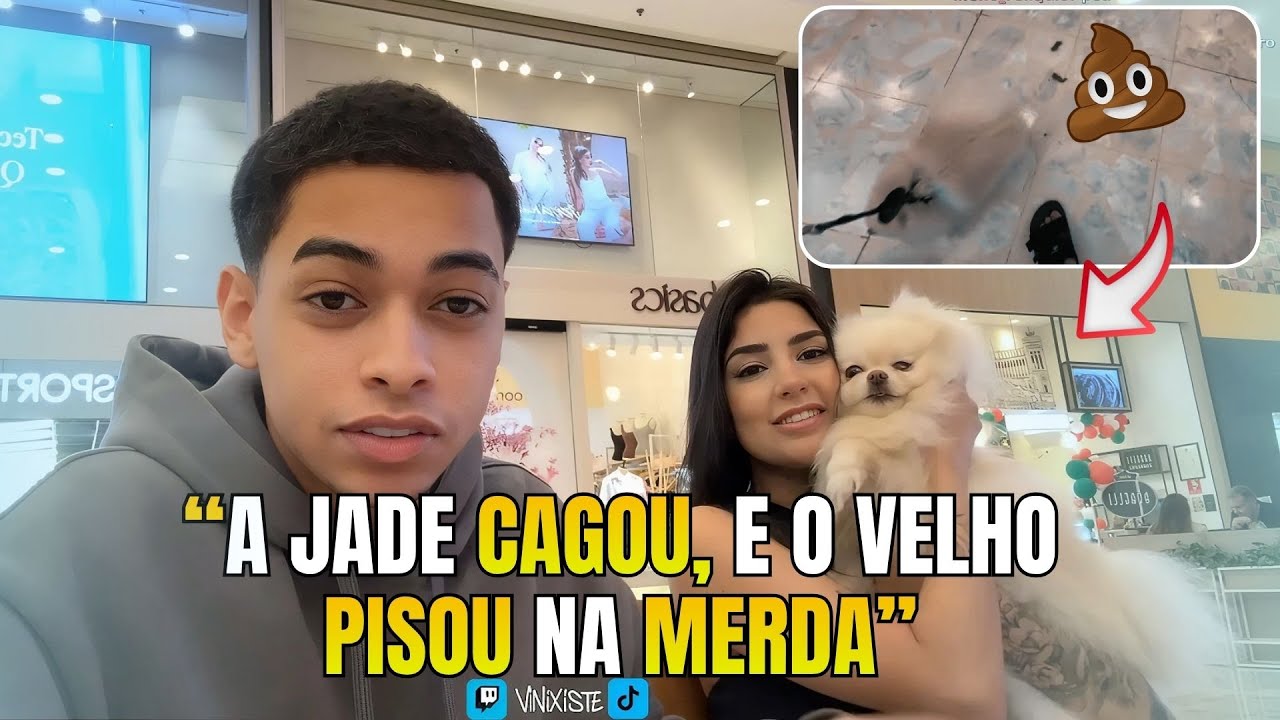VINIXT E GABY LEVARAM A JADE NO SHOOPING E OLHA NO QUE DEU!💩 😂