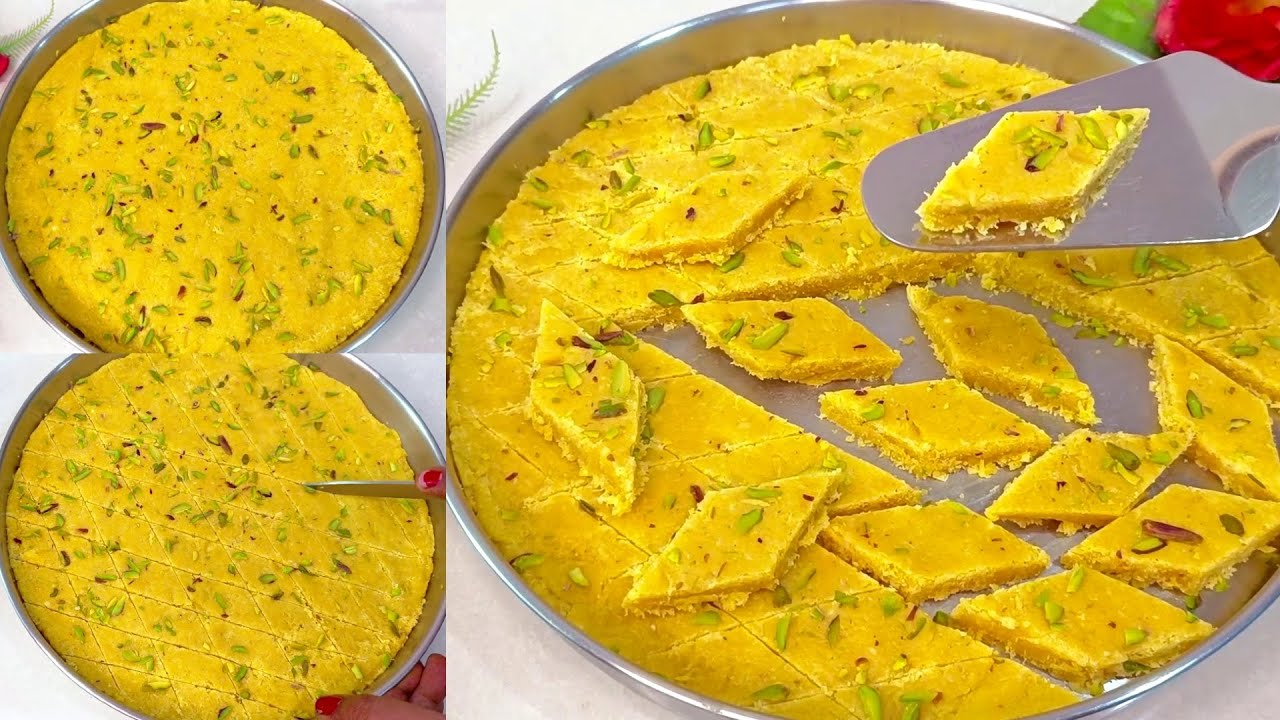 त्योहार में बनाएँ मुँह में घुल जाने वाली बेसन नारियल बर्फी की मिठाई | Besan Nariyal Barfi Recipe