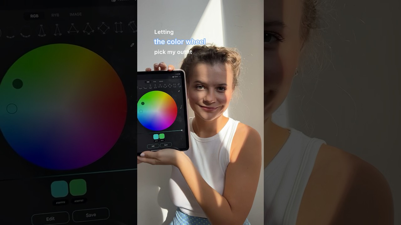 🩵💚  #colorwheelchallenge #colorwheel #formidabile #stromae #greenandblue #colorfulfashion #grwm