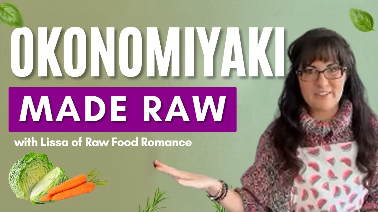 Okonomiyaki Japanese Savory Pancakes MADE RAW with Lissa of Raw Food Romance @Lissa's Raw Food Romance