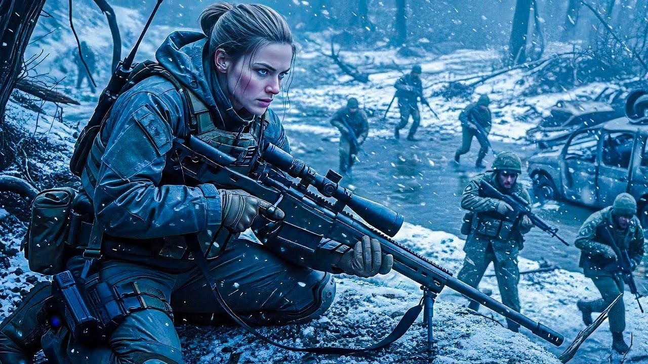 Nobody Expected Her on Christmas Eve _ A Driver Ambushed in a Blizzard Eliminated 32 Enemies Alone,,