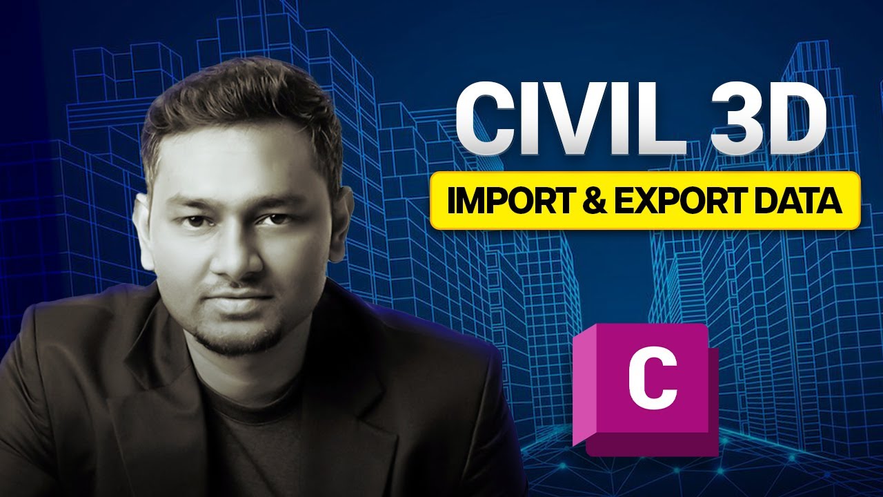 Civil 3D Import & Export Data Explained in Tamil | AutoCAD Civil 3D Tutorial for Beginners| Raghulan