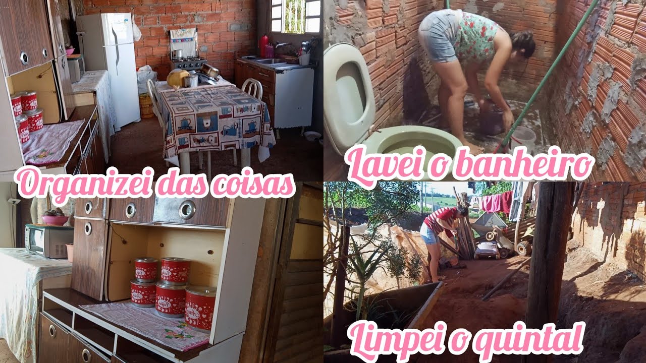 LIMPEI O QUINTAL/ORGANIZEI/DOBREI AS ROUPAS/LAVEI O BANHEIRO E MUITO MAIS