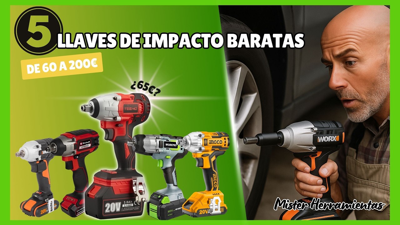 5 LLAVES DE IMPACTO A BATERÍA BARATAS | La Mejor relación CALIDAD-PRECIO