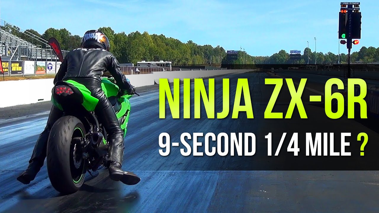 Настройка 9-секундного дрэг-стрипа Kawasaki Ninja ZX-6R на дистанции 1/4 мили