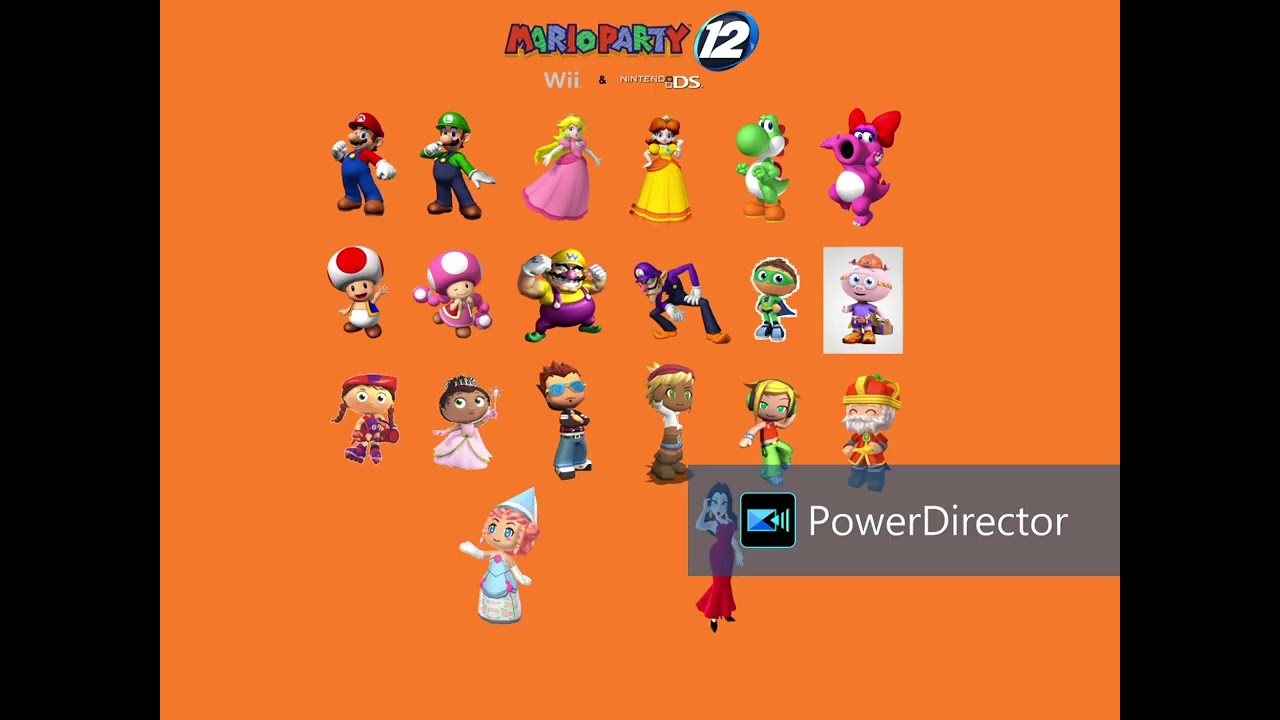 Mario Party 12 - (20) Playable Characters (Wii and DS)