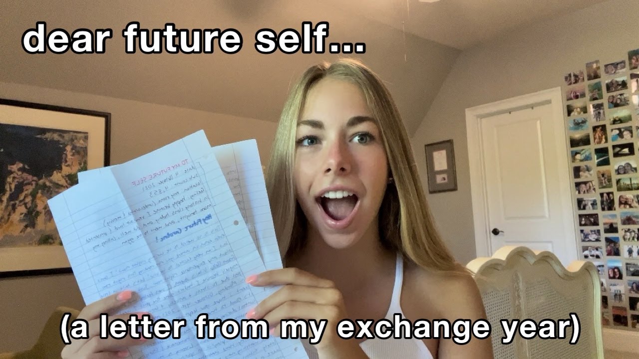 reading the letter I wrote to my future self (exchange edition)