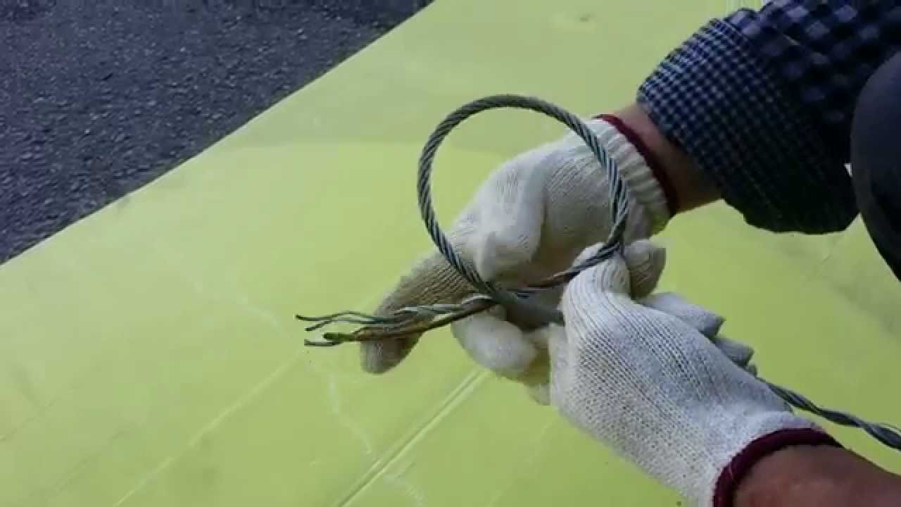 台付けワイヤーの編み方　挿し方
