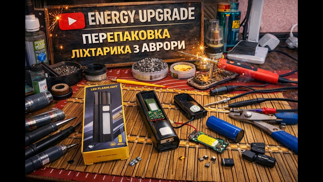 перепаковка ліхтарика з аврори