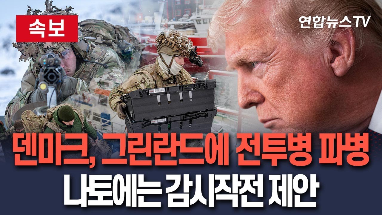 [🔴속보] 덴마크, 그린란드에 전투병 포함한 추가 파병…나토에 감시작전 제안 / 연합뉴스TV(YonhapnewsTV)