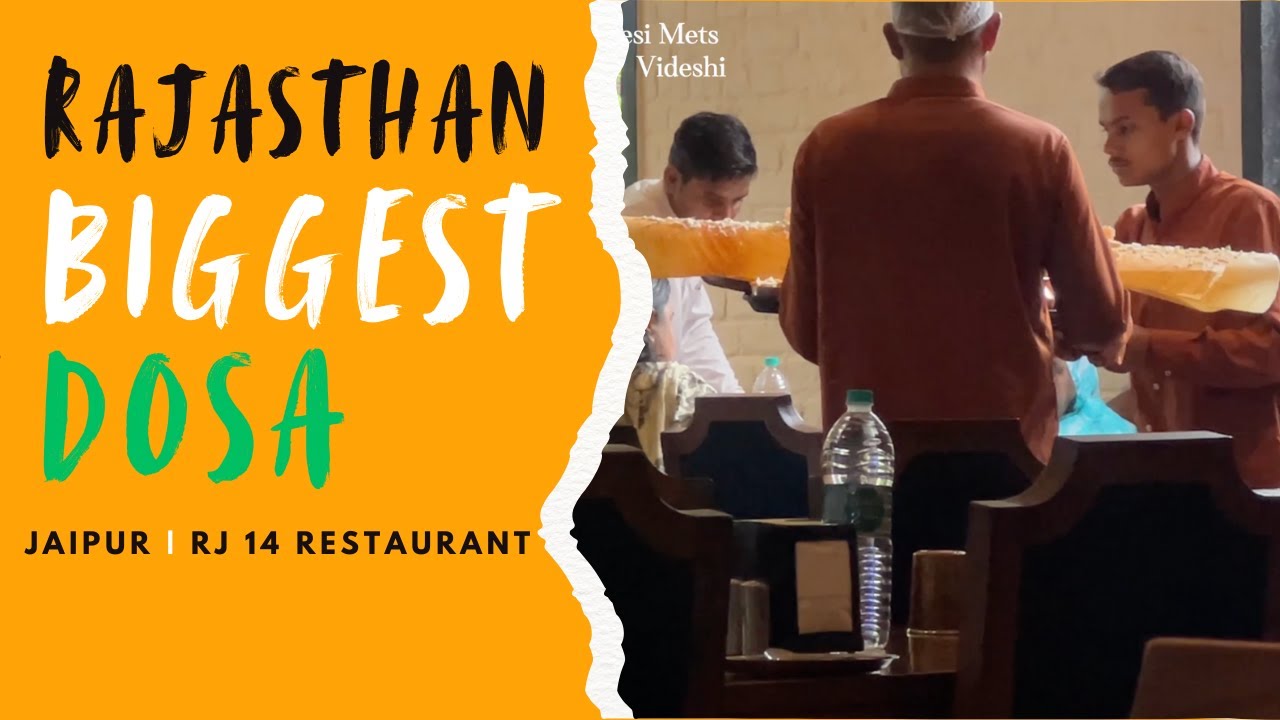 Rajasthan’s BIGGEST Dosa Challenge! 😱 4 Feet Dosa at RJ14 Jaipur