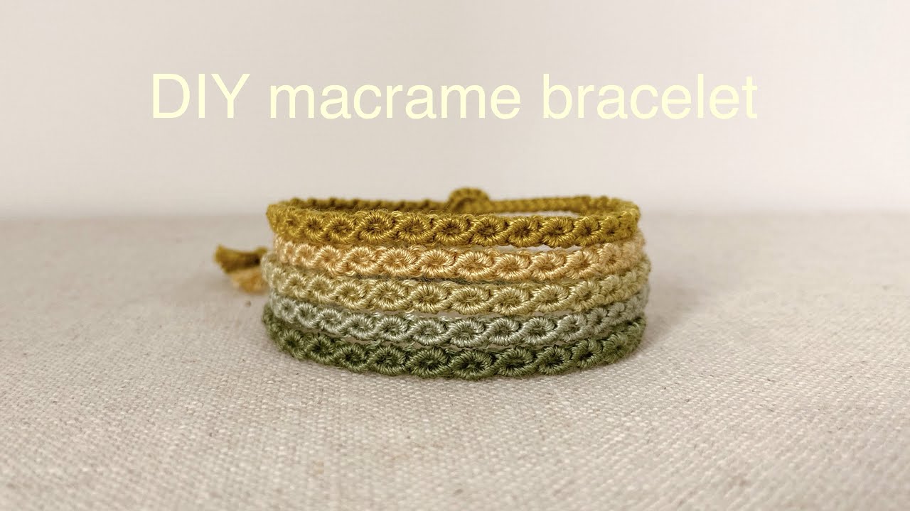 DIY | macrame embroidery thread bracelet | браслет из ниток для вышивки макраме