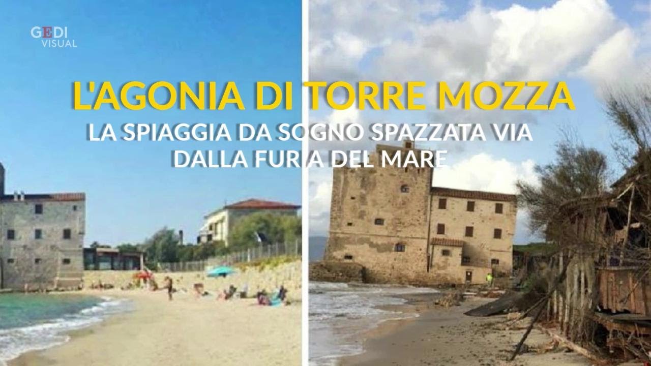 L'agonia di Torre Mozza: la spiaggia da sogno distrutta dalla furia del mare