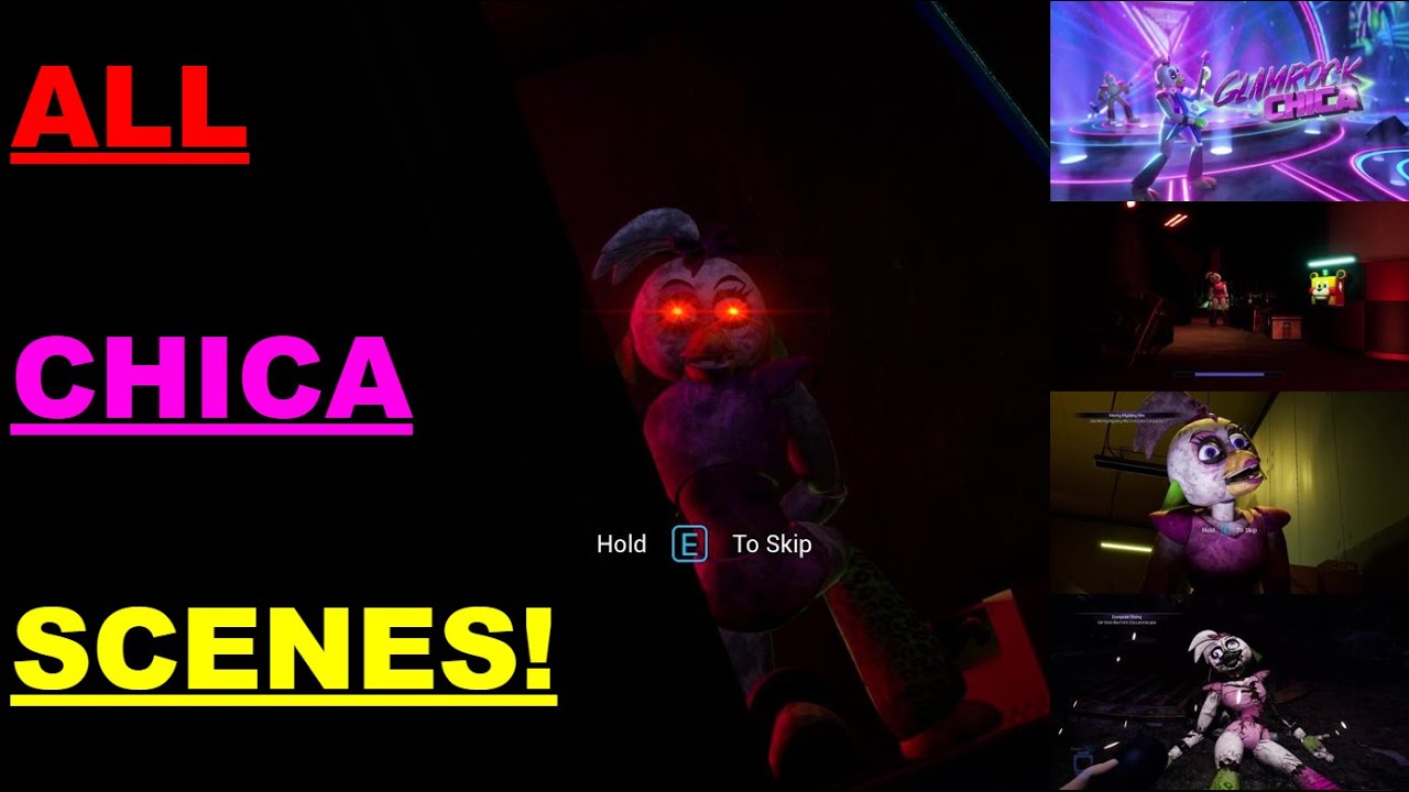All Chica Cutscenes/Main Appearances! (FNAF SB)