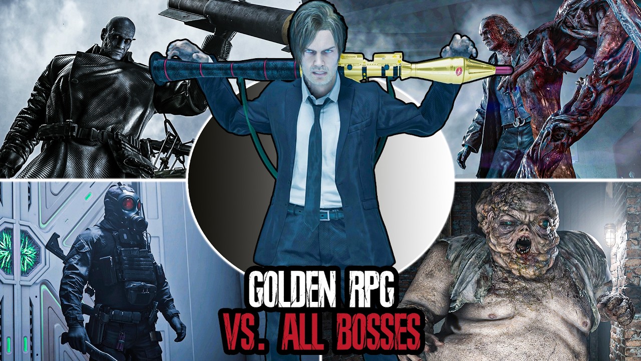 Golden Rocket Launcher Vs. All Bosses - Resident Evil Requiem (Insanity) - 4K 60Fps