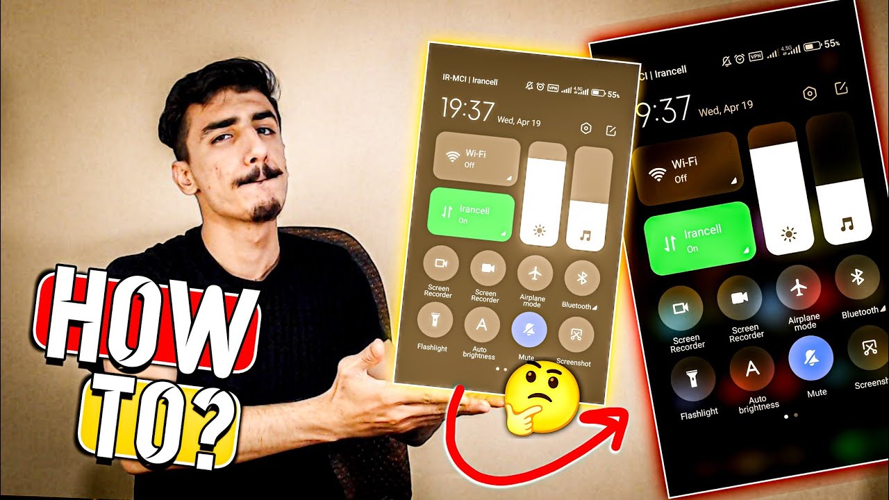 How To Enable/Disable Blury Control Center in Xiaomi Phones| آموزش فعال/غیرفعال کردن کنترل سنتر شفاف