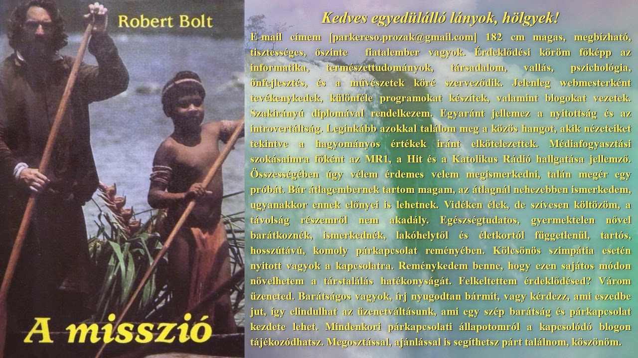 Robert Bolt - A misszió (hangoskönyv)