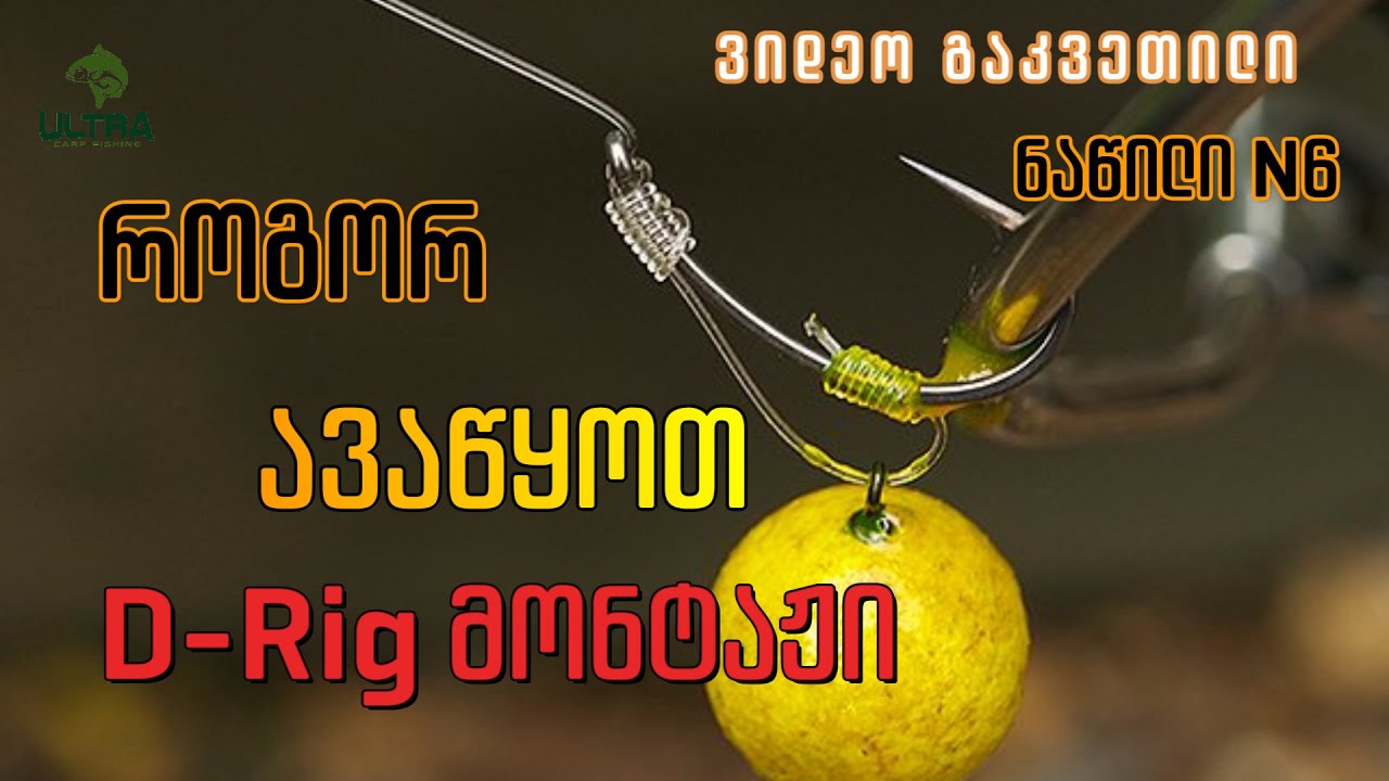 D Rig - კობრზე სათევზაო ძირვადი მონტაჟი