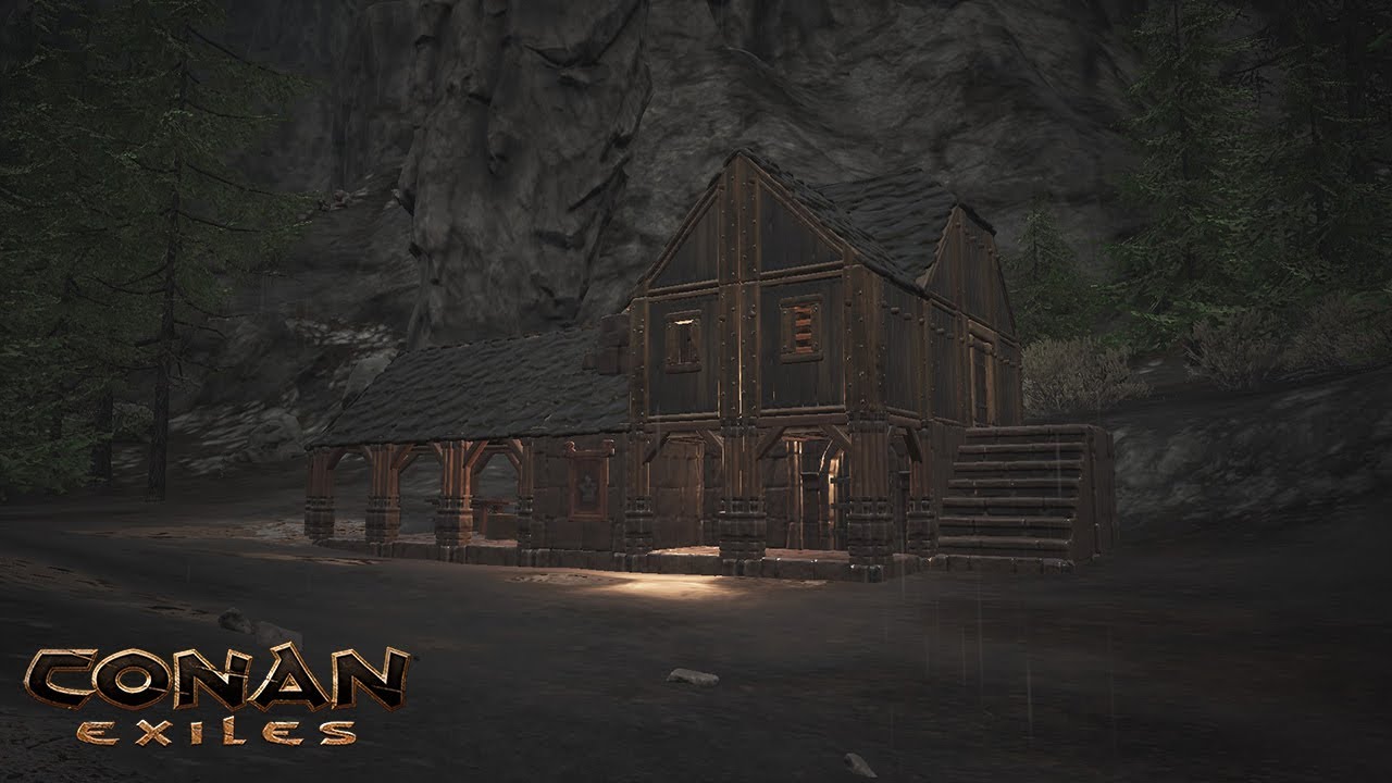 HOW TO BUILD A MEDIEVAL TOWN #2 - BLACKSMITH [SPEED BUILD] - CONAN EXILES