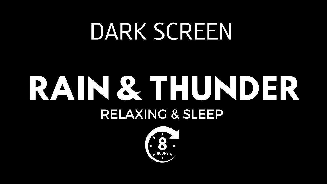 Heavy Thunderstorm & Rain Sounds | Powerful Night Storm Ambience | 8 Hours 4K