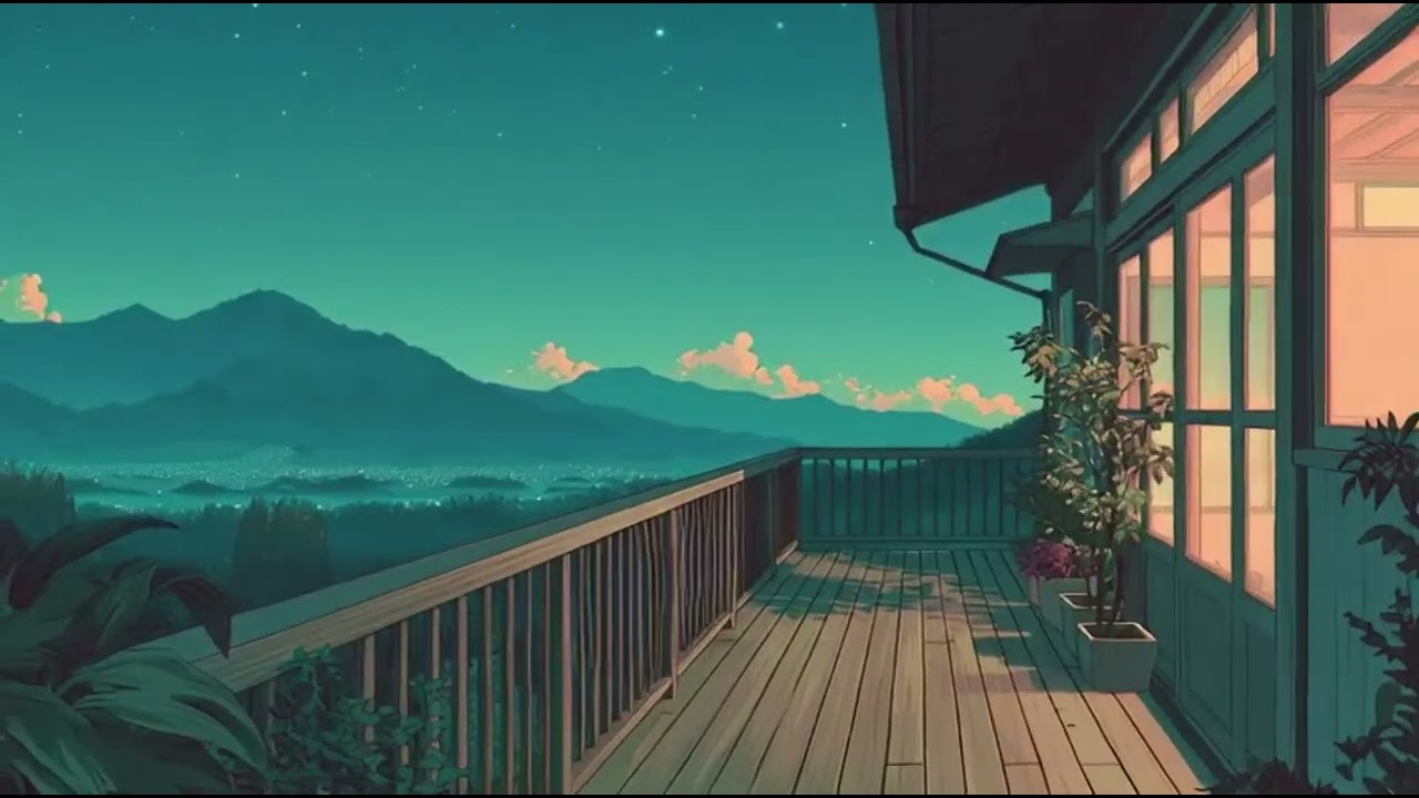 Mountain View Balcony Lo-Fi | Relax, Study, Chill