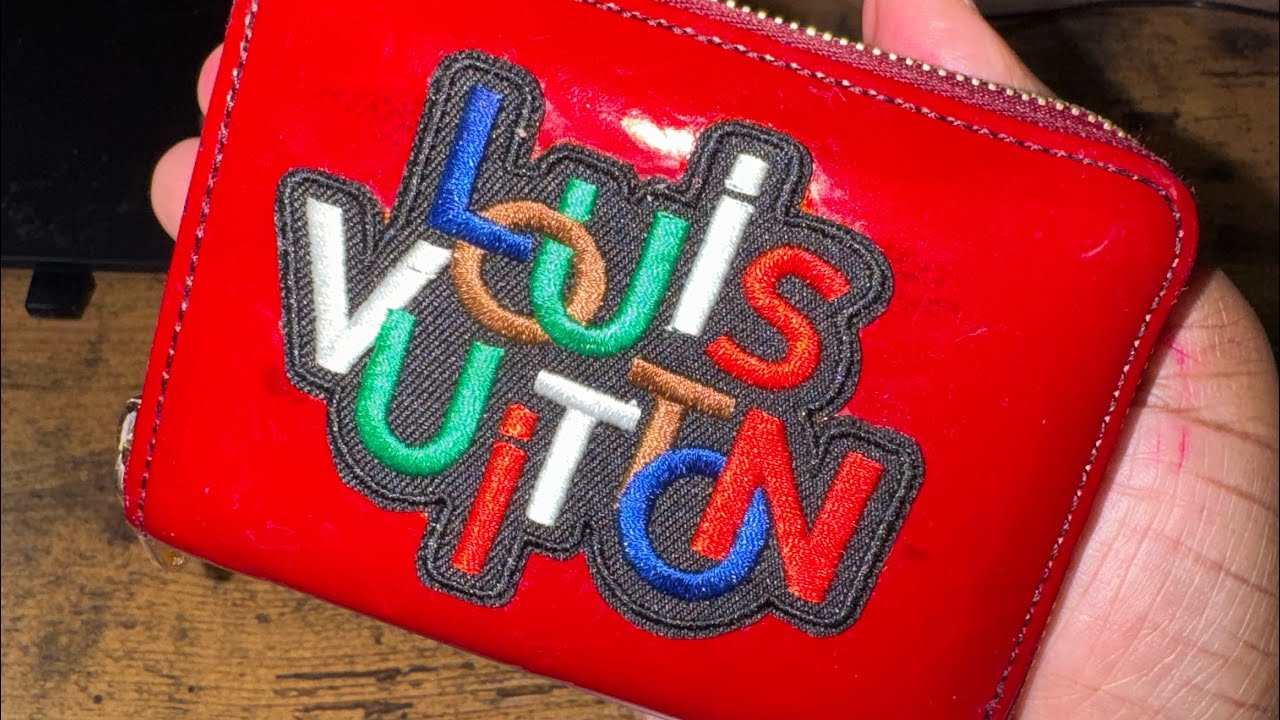 Adding patch to Louis Vuitton Vernis leather 