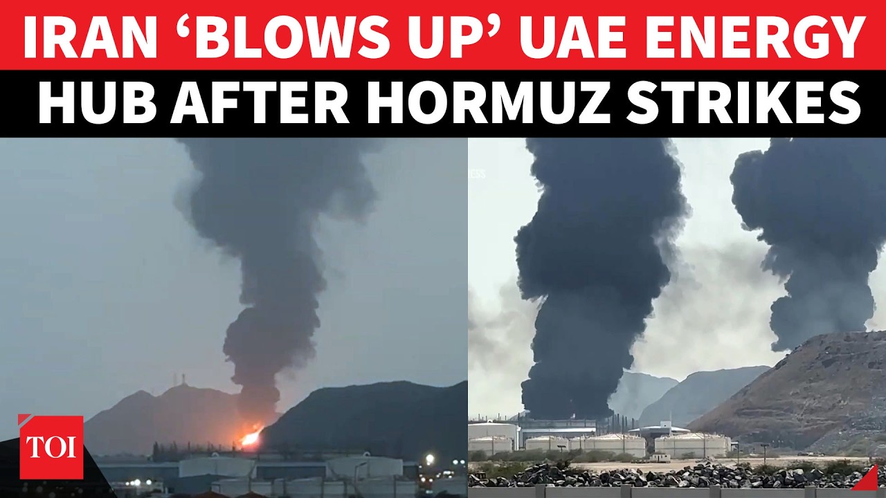 UAE Oil Hub &lsquo;IN FLAMES&rsquo; After Iran&rsquo;s Fresh Missile Attacks; &rsquo;Blast, Massive Fire In Fujairah&hellip;&rsquo;