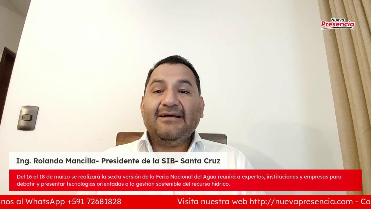 Roly Mancilla presidente de la SIB- Santa Cruz